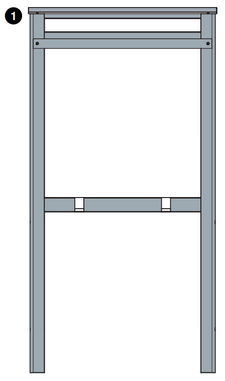 Artist EZ Easel - LP0580 - White and Blackboard Assembly - Part #1