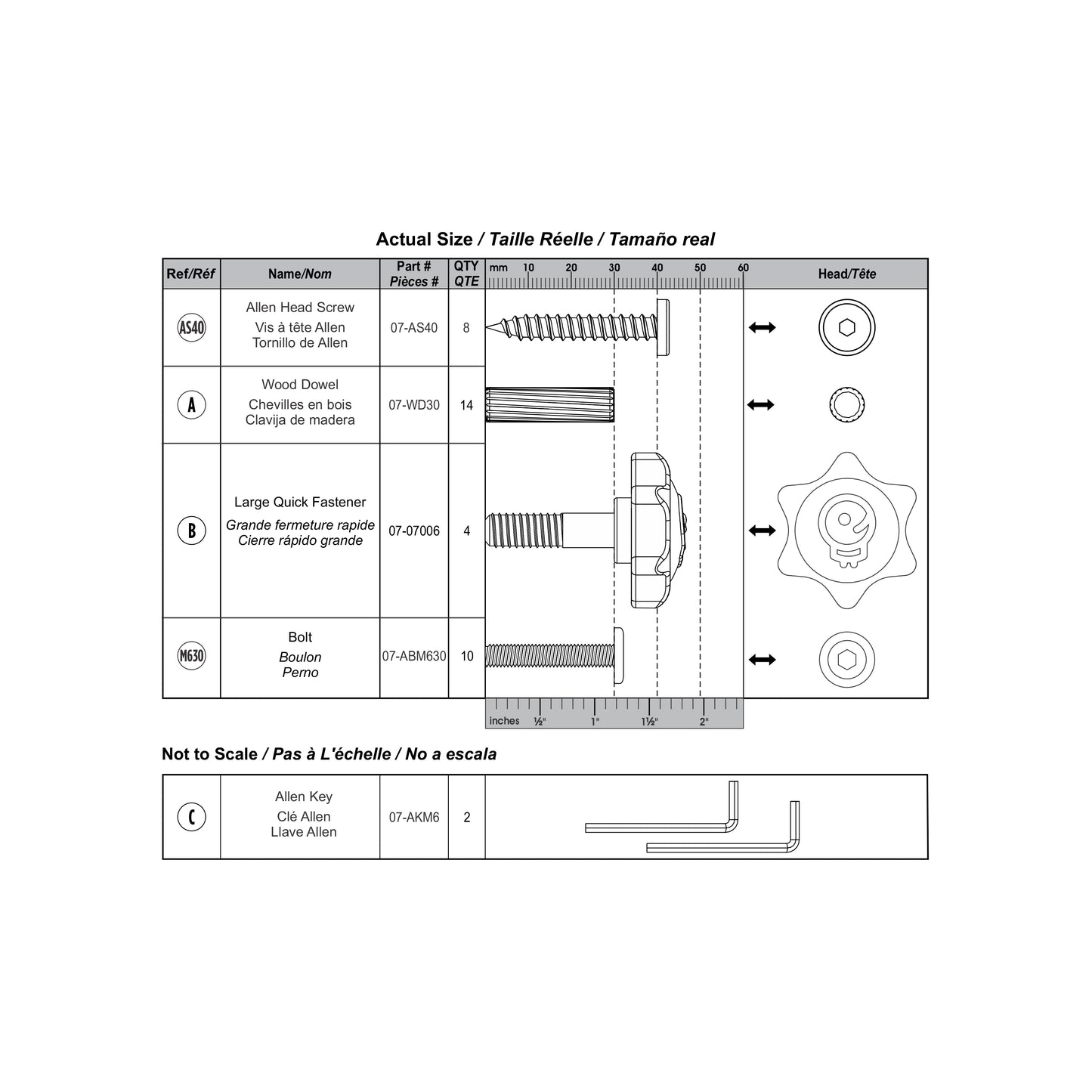 Hardware Kit for 2-in-1 Folding Learn 'N Slide - LP0750-H