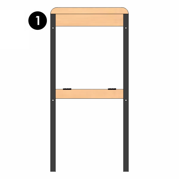 EZ Fold 'N Grow Learning Tower - Replacement Front Panel - Part # LP0172-1