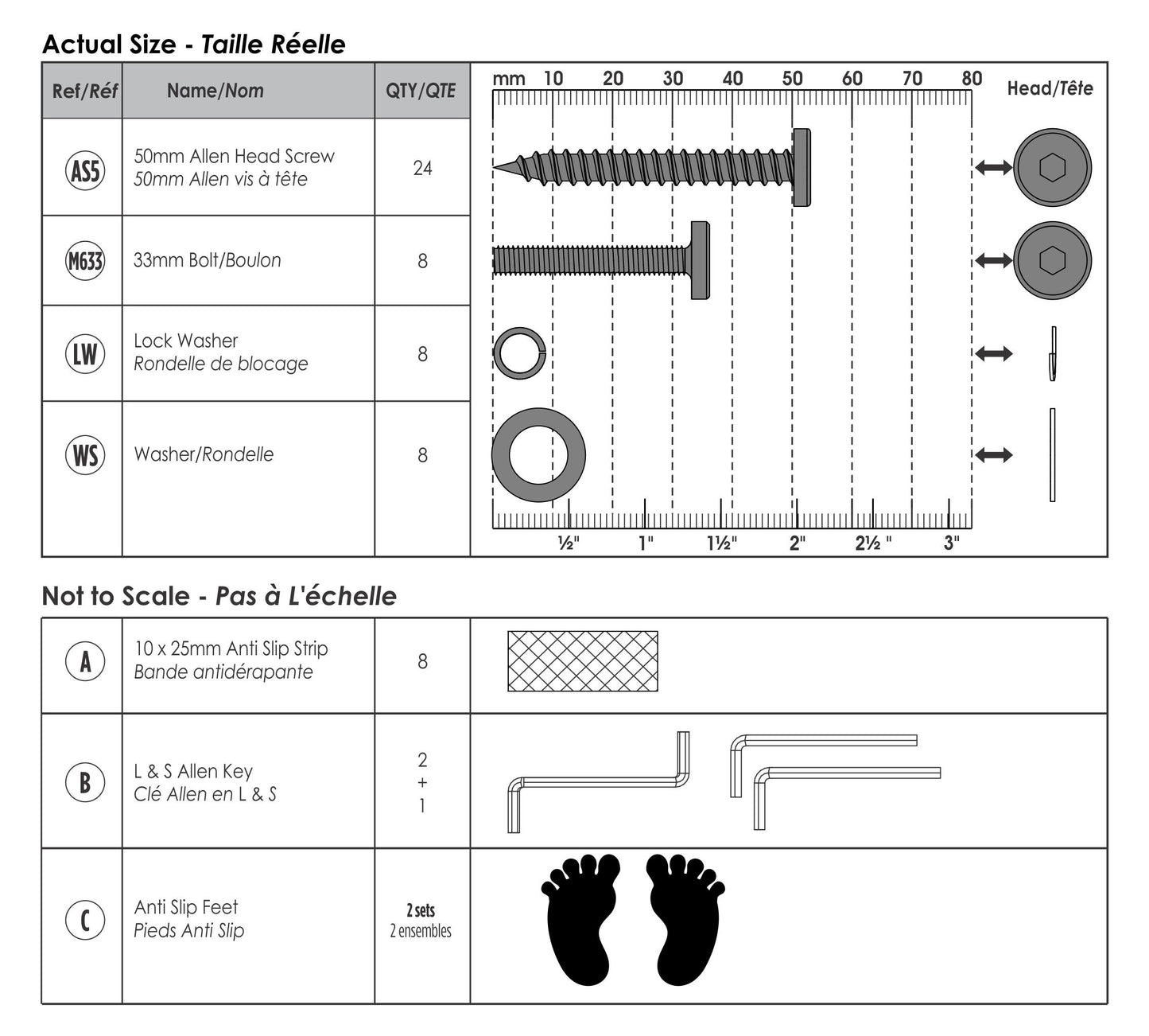The Original Learning Tower - LP0141 (R3) - *Assembly Hardware Set