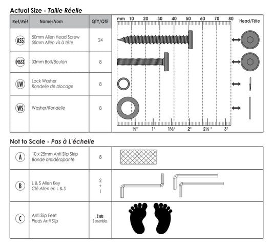 The Original Learning Tower - LP0141 (R3) - *Assembly Hardware Set