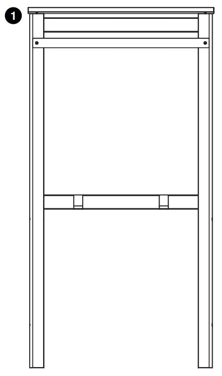 Artist EZ Easel  - LP0580 - White and Blackboard Assembly