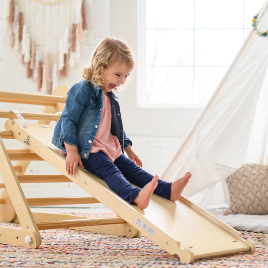 320 Ramp Slide Kitchen Stools for Toddlers | Little Partners