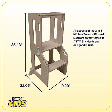 2-in-1 Learning Tower 'N Art Desk