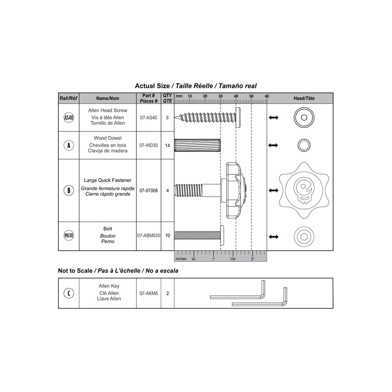 Hardware Kit for 2-in-1 Folding Learn 'N Slide - LP0750-H