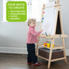 Deluxe Learn 'N Play Art Center Easel, Whiteboard, Chalkboard, Paper, Magnetic board