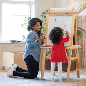Children's double-sided easel