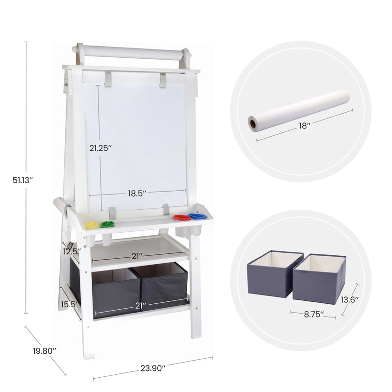 Children's double-sided easel