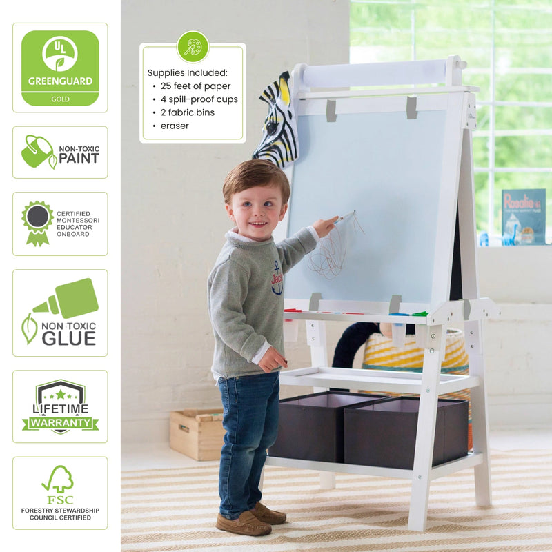 Children's double-sided easel