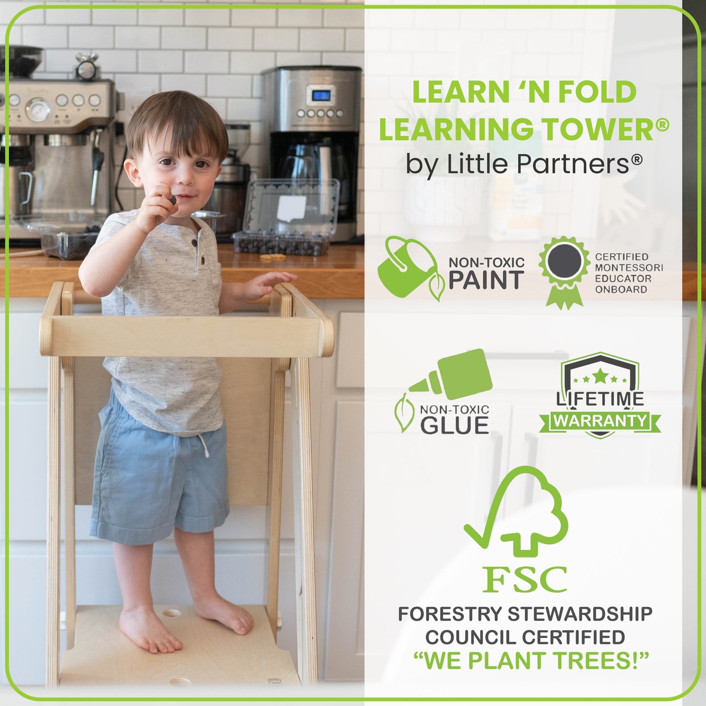 Learn 'N Fold Learning Tower®, Folding Toddler Tower