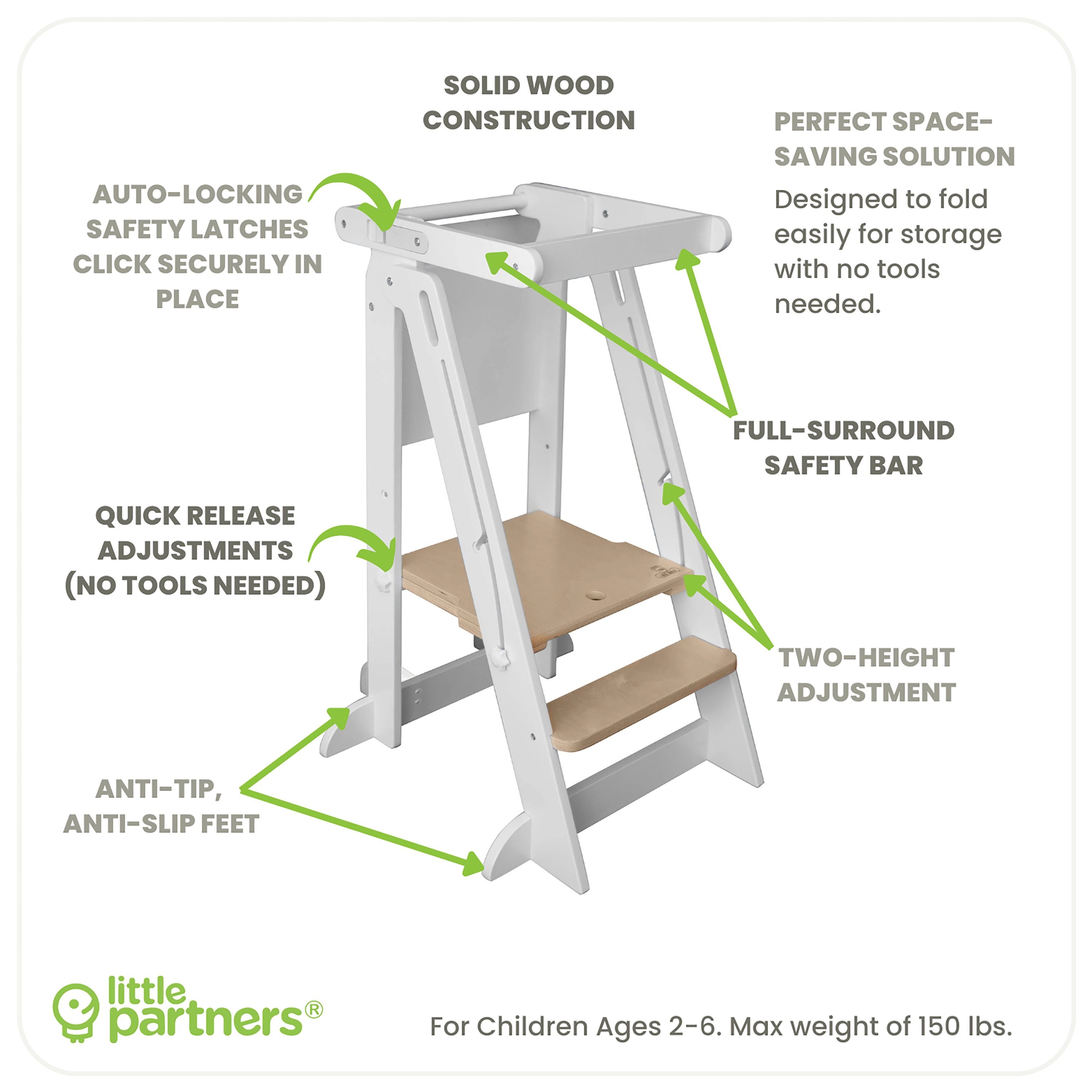 Learn 'N Fold Learning Tower®, Folding Toddler Tower