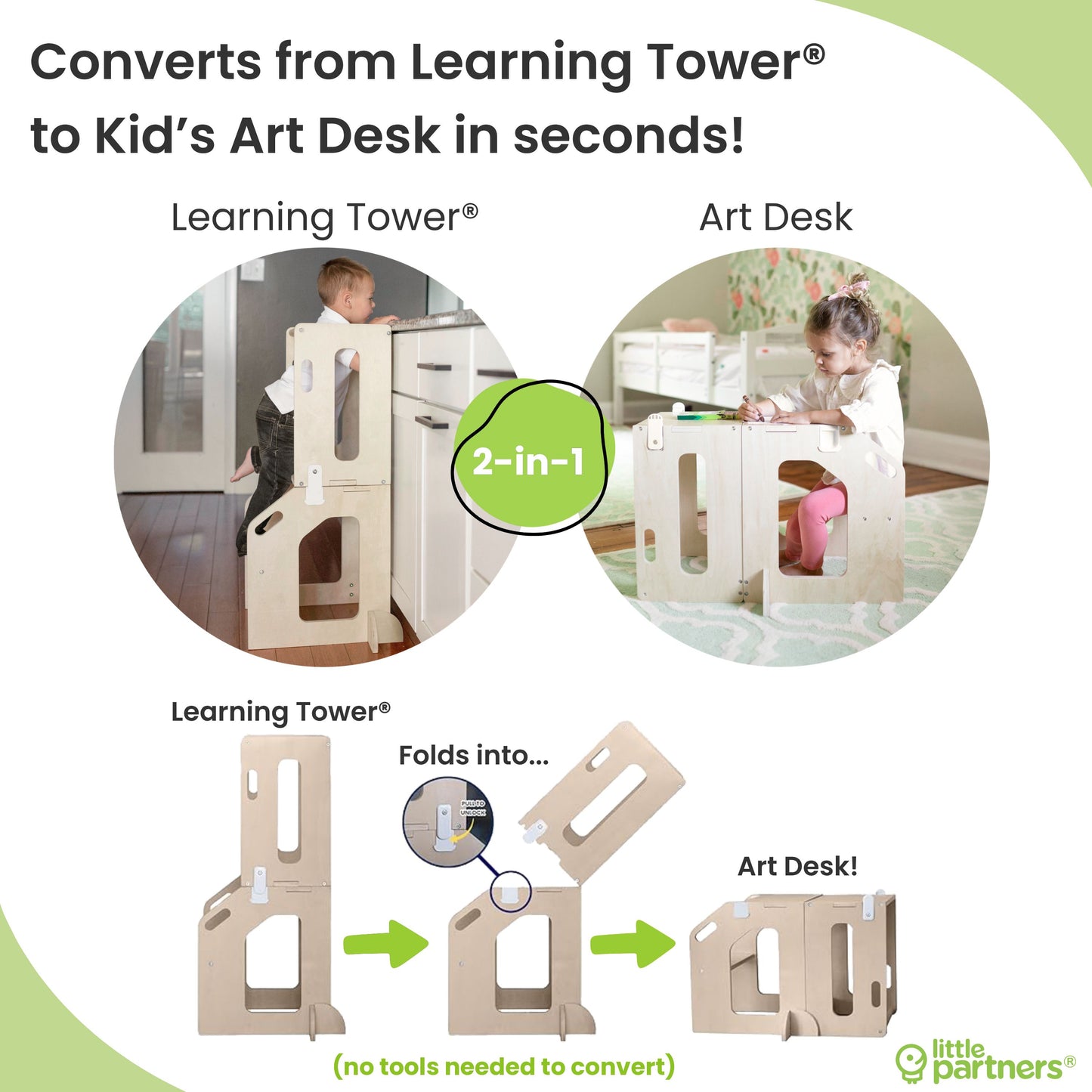 Discovery Convertible Learning Tower® & Art Desk