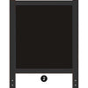 Deluxe Learn and Play Art Center - LP0280 (R1) - Chalkboard - Part #2