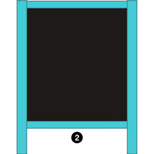 Deluxe Learn and Play Art Center - LP0280 (R1) - Chalkboard - Part #2