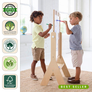Peek-A-Boo Adjustable Height Art Easel