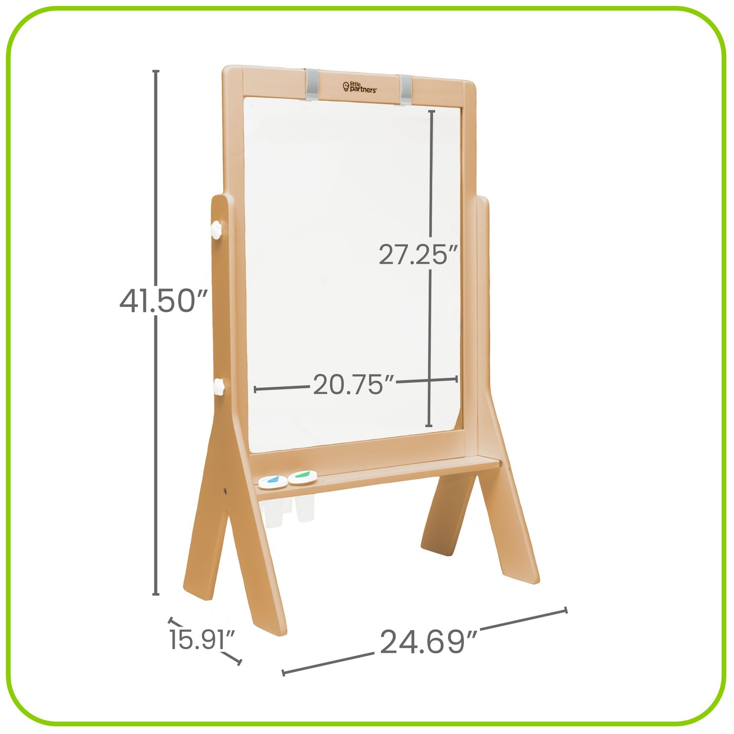 Peek-A-Boo Adjustable Height Art Easel