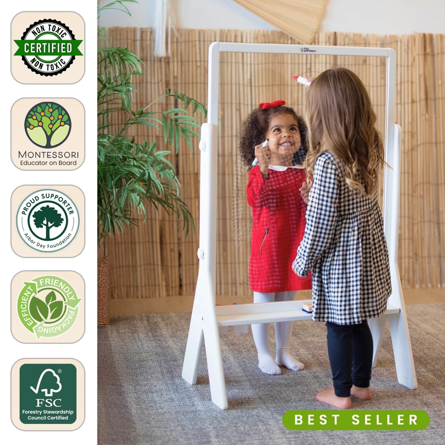 Peek-A-Boo Adjustable Height Art Easel
