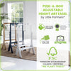 Peek-A-Boo Adjustable Height Art Easel