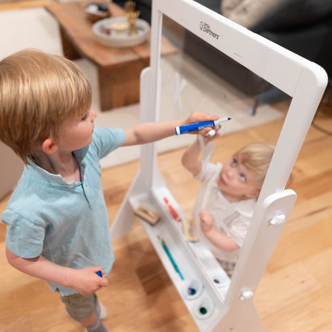 Peek-A-Boo Adjustable Height Art Easel