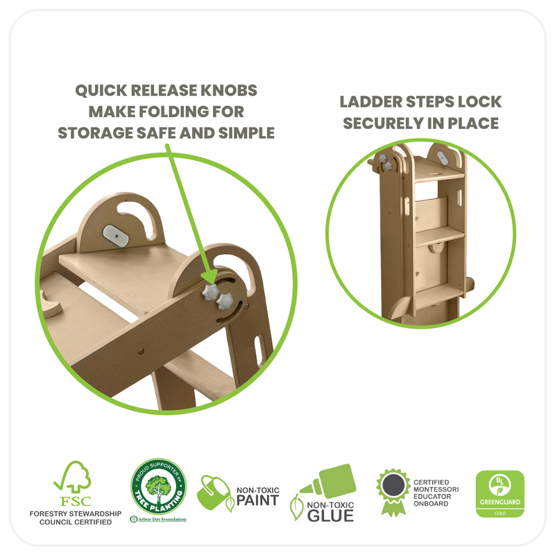 2-in-1 Folding Learn 'N Slide