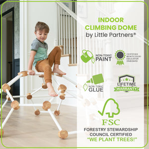 Indoor geometric dome climber for toddlers
