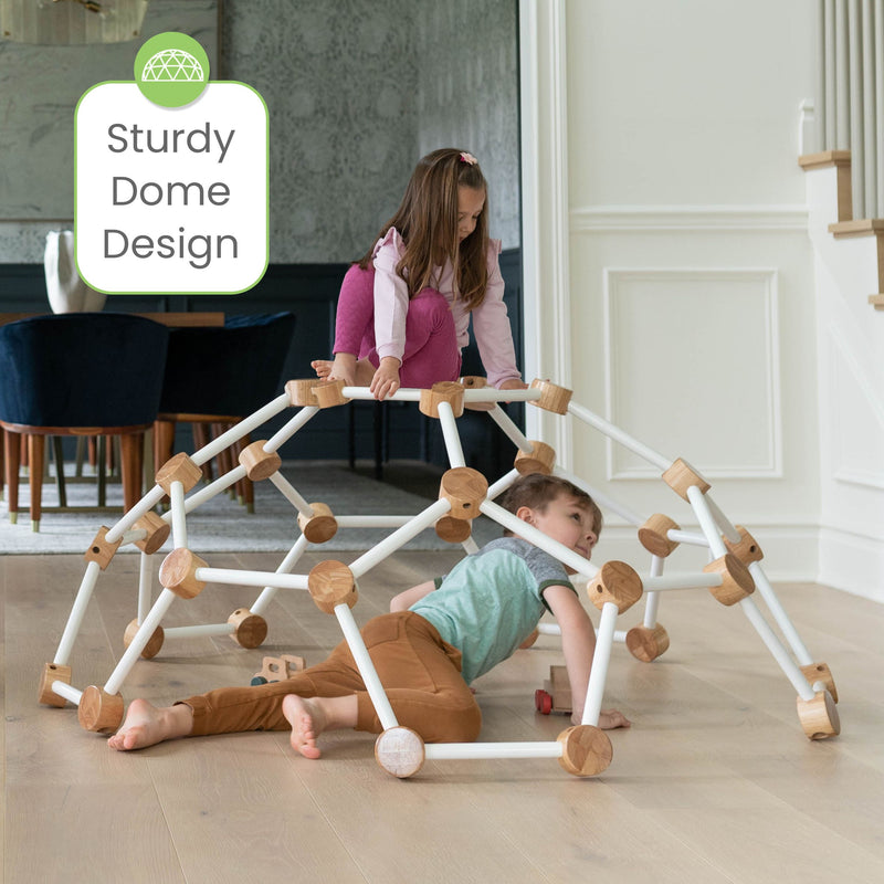 Indoor geometric dome climber for toddlers