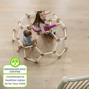 Indoor geometric dome climber for toddlers