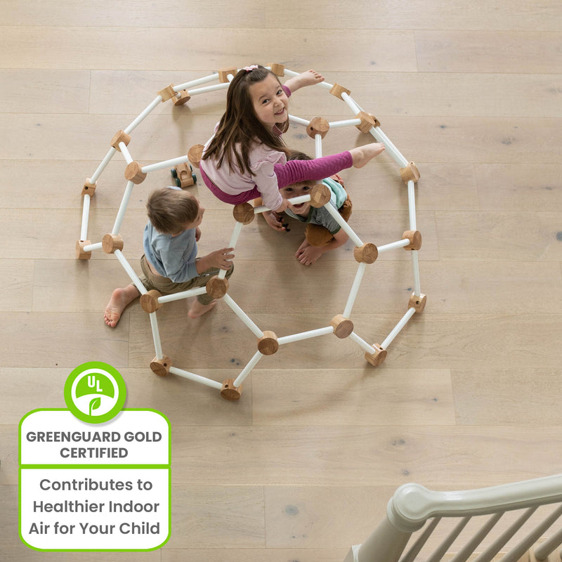 Indoor geometric dome climber for toddlers