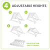 The Learn N Climb Triangle has four height settings, and folds flat for easy storage.