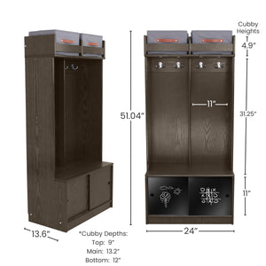 Wooden locker cubbies for home