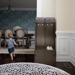 Wooden locker cubbies for home