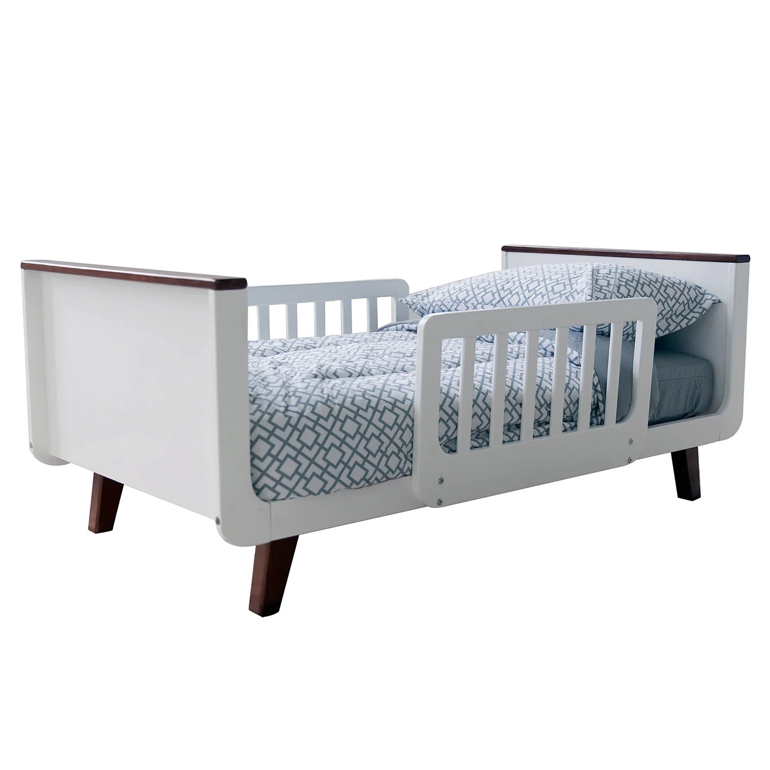 Little Partners Mod Toddler Bed White Espresso