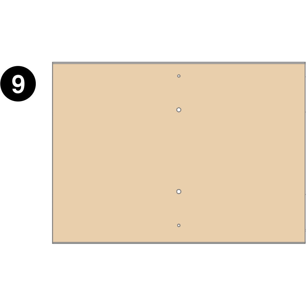 2 Cubby Kids Locker - LPA200 - Bottom Panel - Part #9