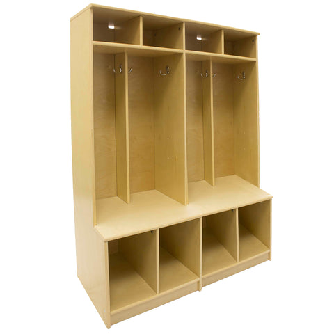 Two Learn N Store Cubbies can be connected together for even more storage.