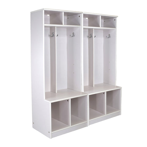 Two Learn N Store Cubbies can be combined for even more storage.