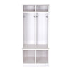 A silhouette of the Learn N Store Cubby in Soft White.