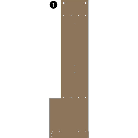 2 Cubby Kids Locker - LPA200 - Left Panel - Part #1