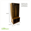 Measurements of the Learn N Store Cubby in Espresso.