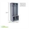 Measurements of the Learn N Store Cubby in Earl Grey.