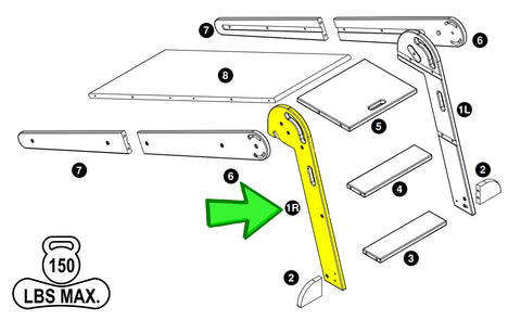 2-in-1 Folding Learn 'N Slide - LP0750-1R - Part #1R from Instruction Manual