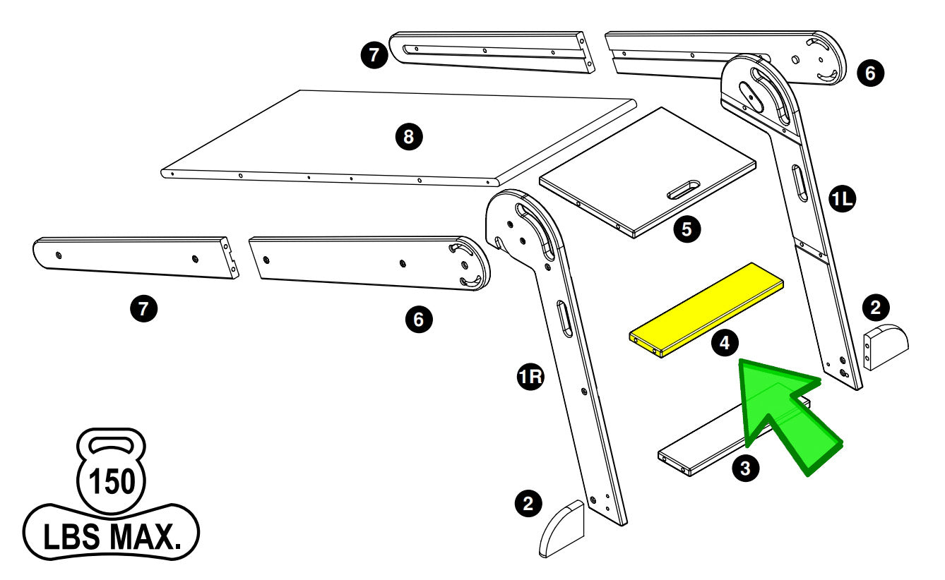 2-in-1 Folding Learn 'N Slide - LP0750-4 - Part #4 from the Instruction Manual