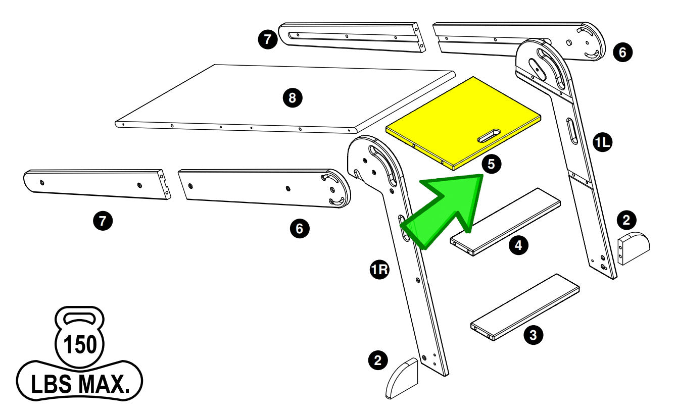 2-in-1 Folding Learn 'N Slide - LP0750-5 - Part #5 from the Instruction Manual