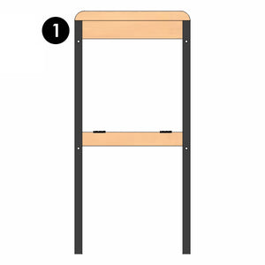 EZ Fold 'N Grow Learning Tower - Replacement Front Panel - Part # LP0172-1