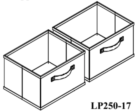 LP250-17 - Deluxe Cubby Storage Bins