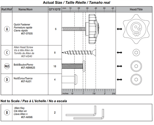 Assembly Hardware Set-Learn 'N Climb Triangle