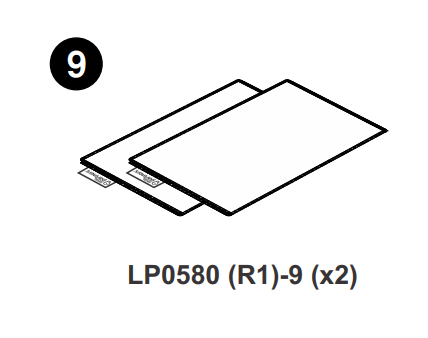 Artist EZ Easel - LP0580 - Eraser - Part #9 (x2)