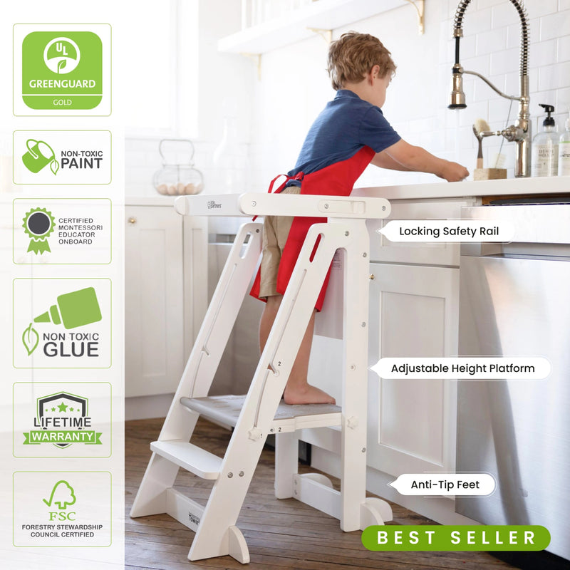 Folding Learning Tower for Kids