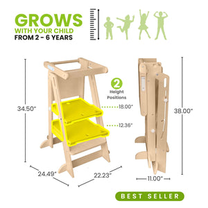 Foldable Learning Tower for Toddlers