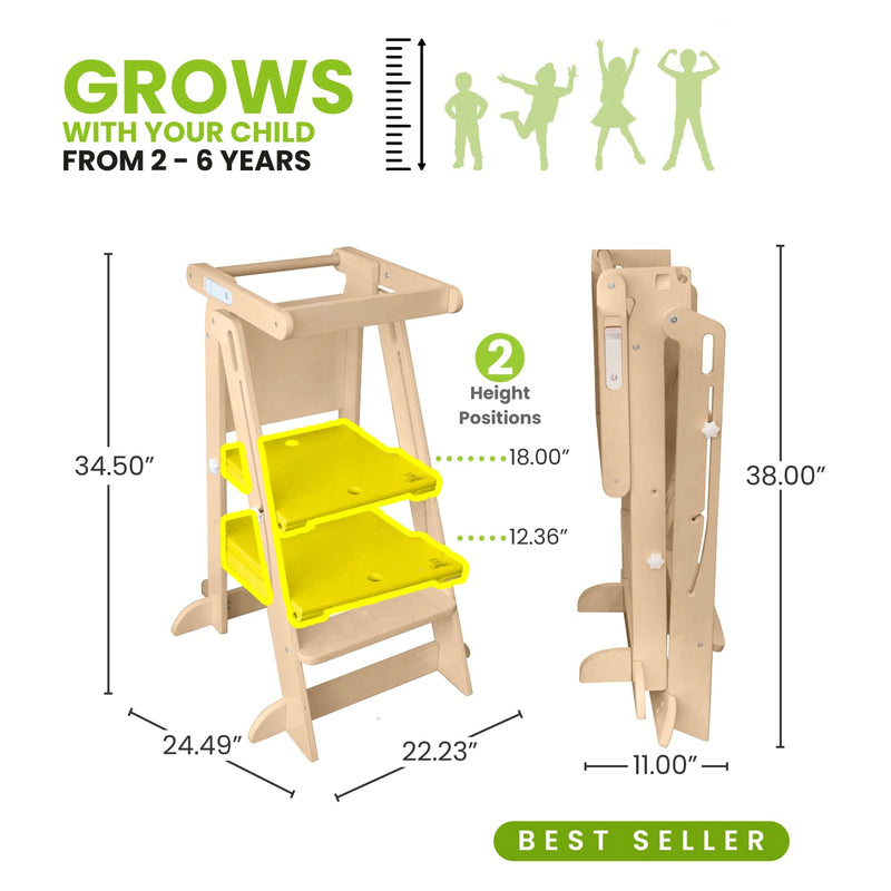 Foldable Learning Tower for Toddlers