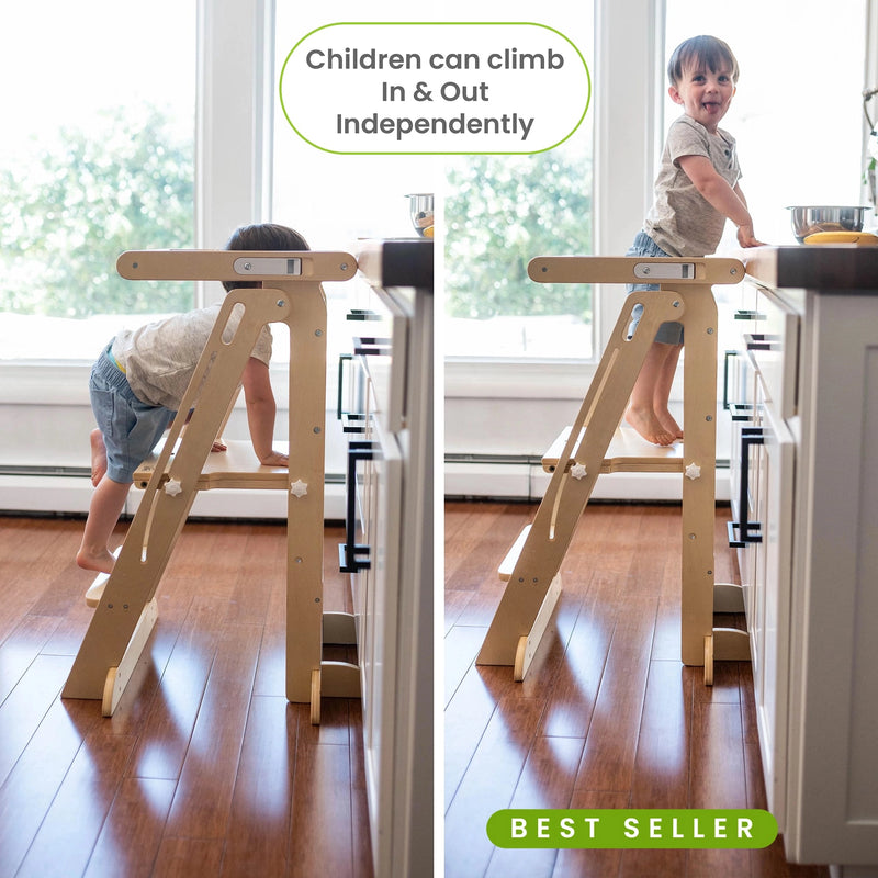 Foldable Learning Tower for Toddlers